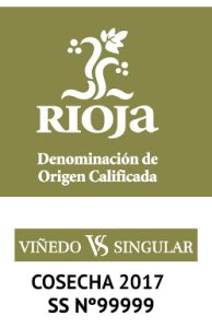 Contraetiqueta Viñedo Singular Rioja